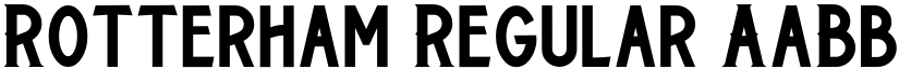 Rotterham Regular font