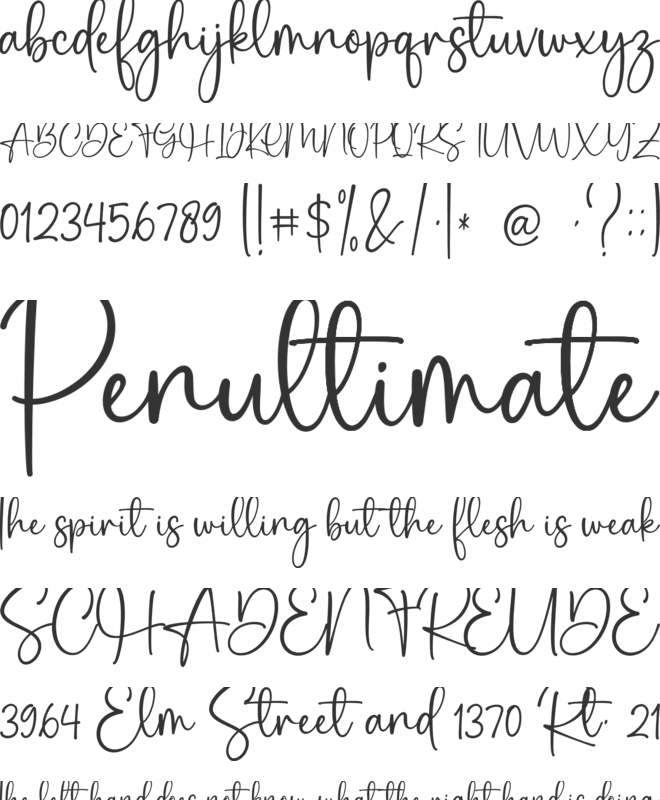 Lalisa font preview