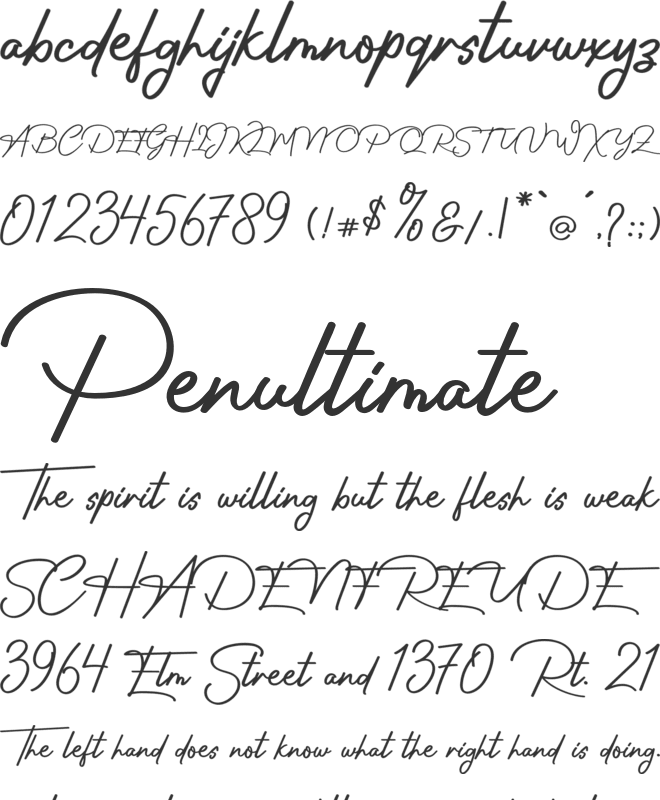 Sun Deep font preview