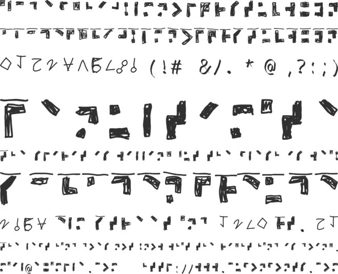 Braile 1 font preview