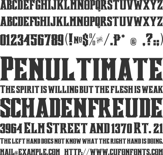 Mestizo Font font preview