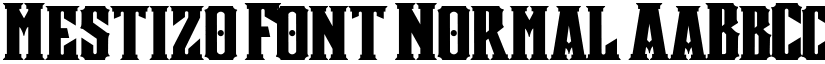 Mestizo Font Normal font