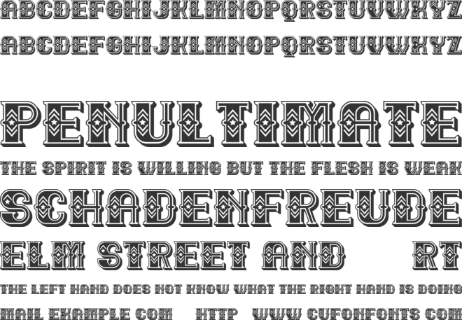 Taxi font preview