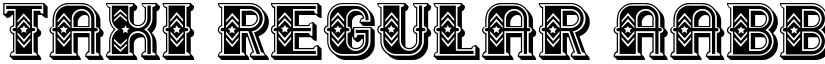 Taxi Regular font
