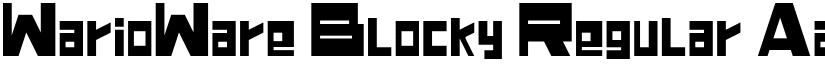 WarioWare Blocky Regular font