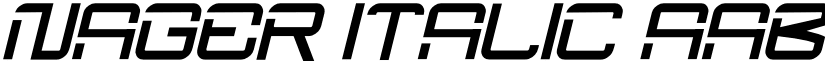 nager Italic font