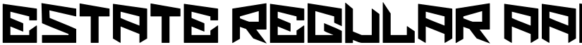 estate Regular font
