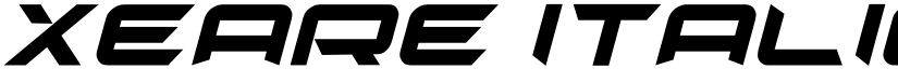 xeare Italic font