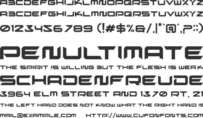 xeare font preview