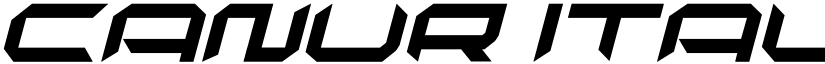 canur Italic font