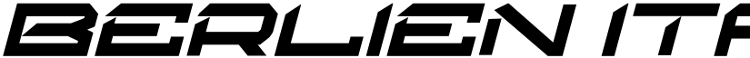 berlien Italic font