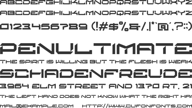 berlien font preview