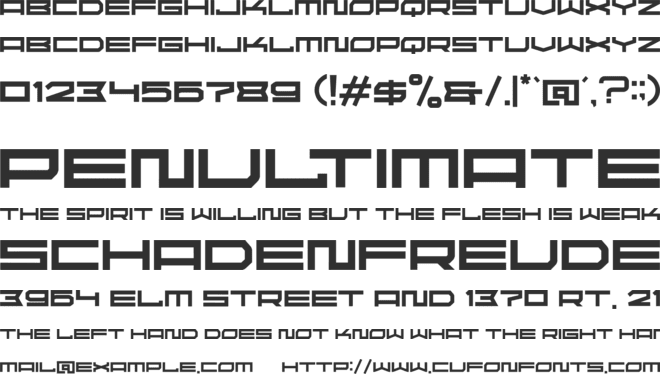aferd font preview