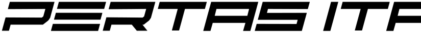 pertas Italic font