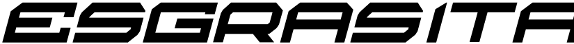 esgras Italic font