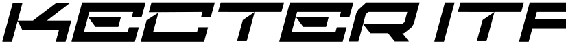 kecter Italic font