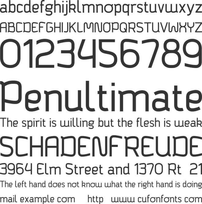 Bagadek font preview