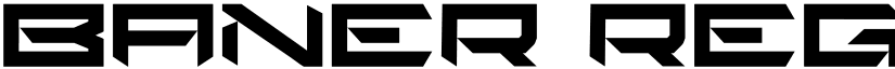 baner Regular font