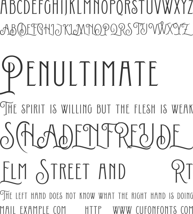 Conserta Royal DEMO font preview