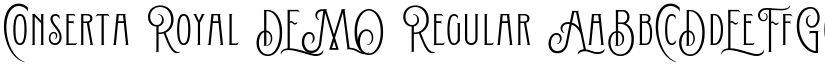 Conserta Royal DEMO Regular font