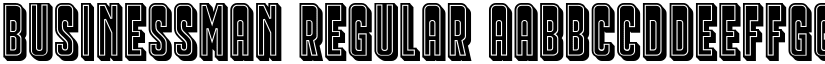 Businessman Regular font