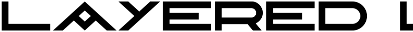 Layered Letters Regular font