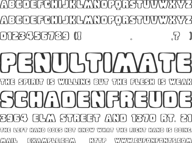 Baby Eskimo Kisses font preview