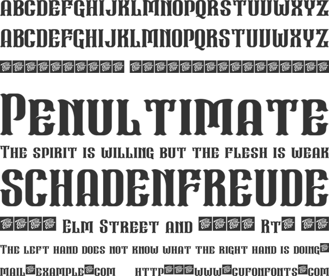 WallAxe Black font preview