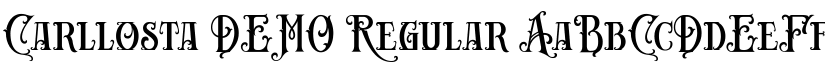 Carllosta DEMO Regular font