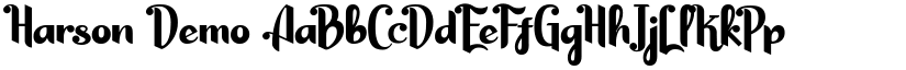 Harson Demo font