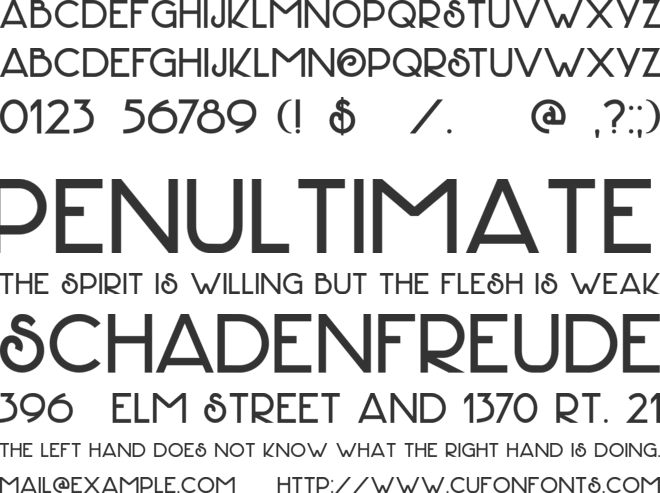 DK Hofstad font preview