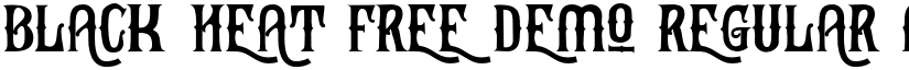 Black Heat Free Demo font download