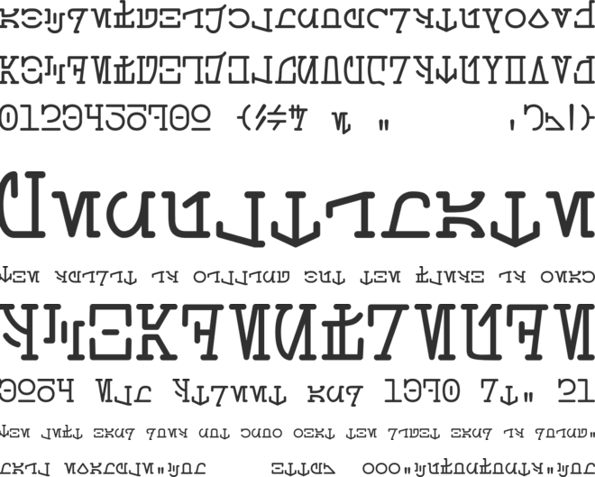 Aurebesh_Typewriter font preview