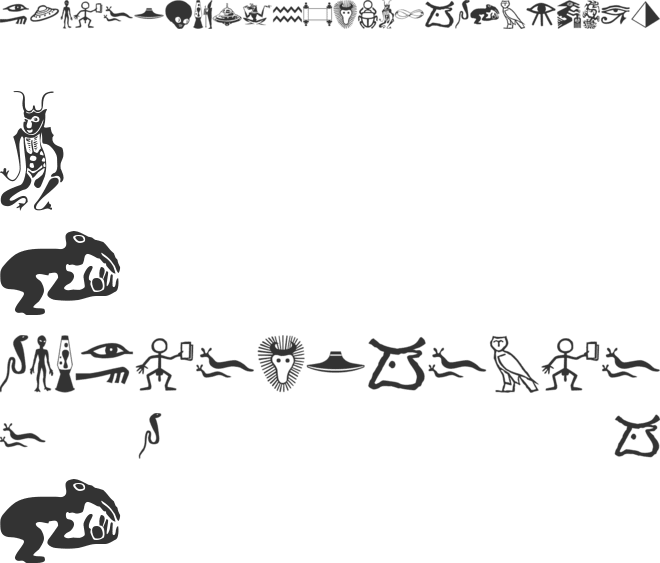 IsisDings font preview