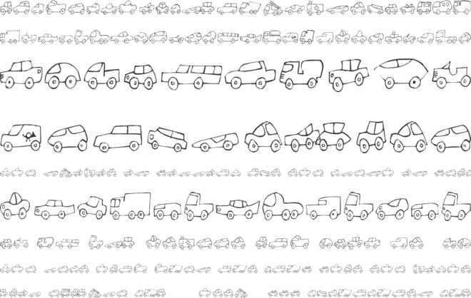 FE Fantastique Cars font preview