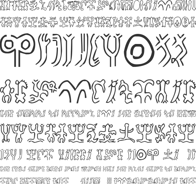 rongorongo font preview