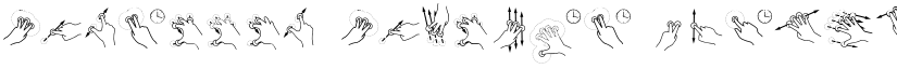 Gesture Glyphs font