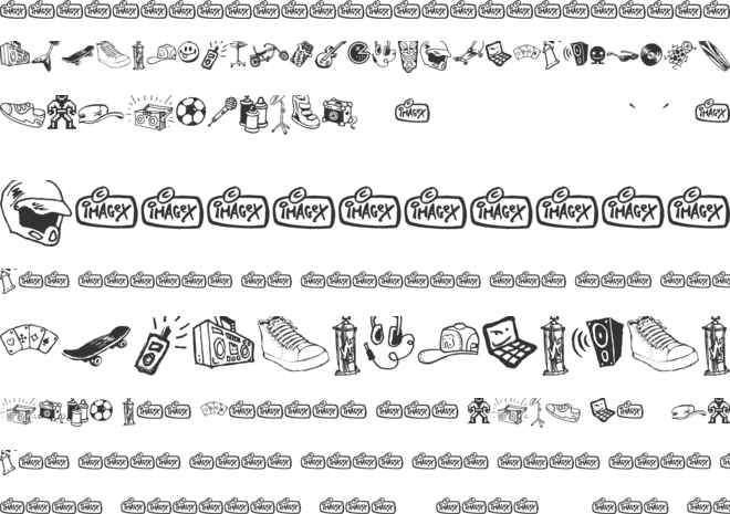 In my room font preview