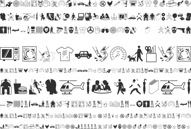 woodcutter Mixed Icons vol2 font preview
