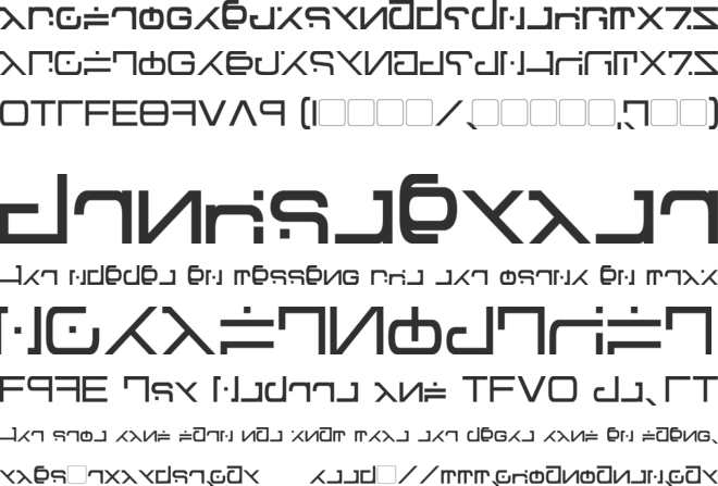 Green Martian font preview