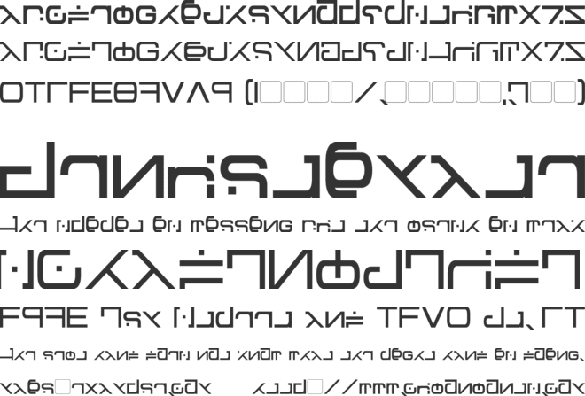 Green Martian font preview