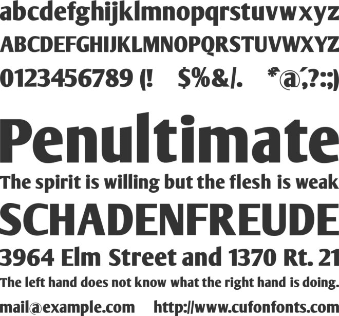 Arm Wrestler font preview