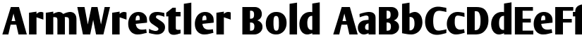 ArmWrestler Bold font