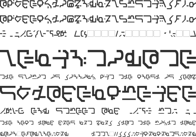 Modern Destronic font preview