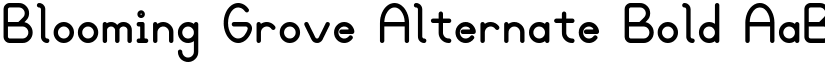 Blooming Grove Alternate Bold font