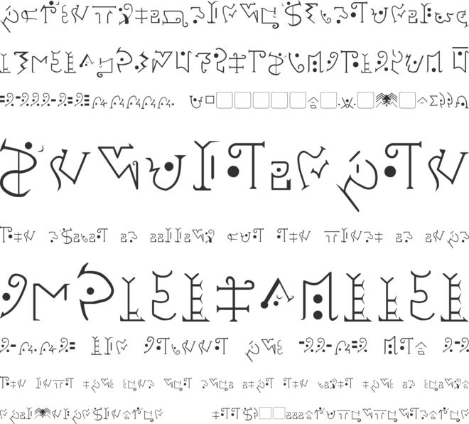 Giedi Predacon font preview