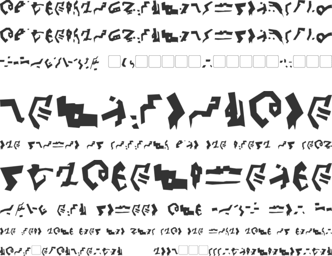 Giedi Decepticon Graffiti font preview