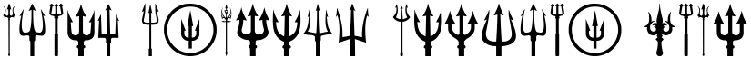Black Trident Regular font