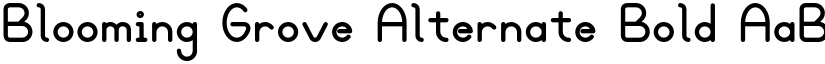 Blooming Grove Alternate Bold font