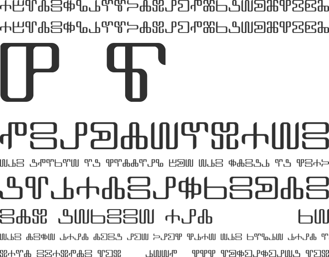 Neoglagolitic font preview
